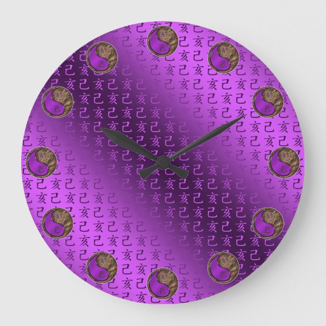 Erdschwein Große Wanduhr (Vorderseite)