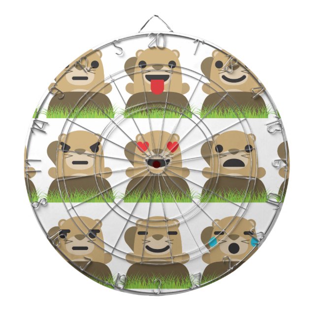 Erdschweinchen Dartscheibe (vorne)