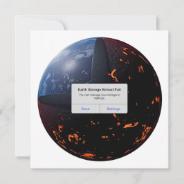 Erdspeicher fast vollständig feiertagskarte