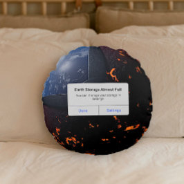 Erdspeicher fast vollständig rundes kissen