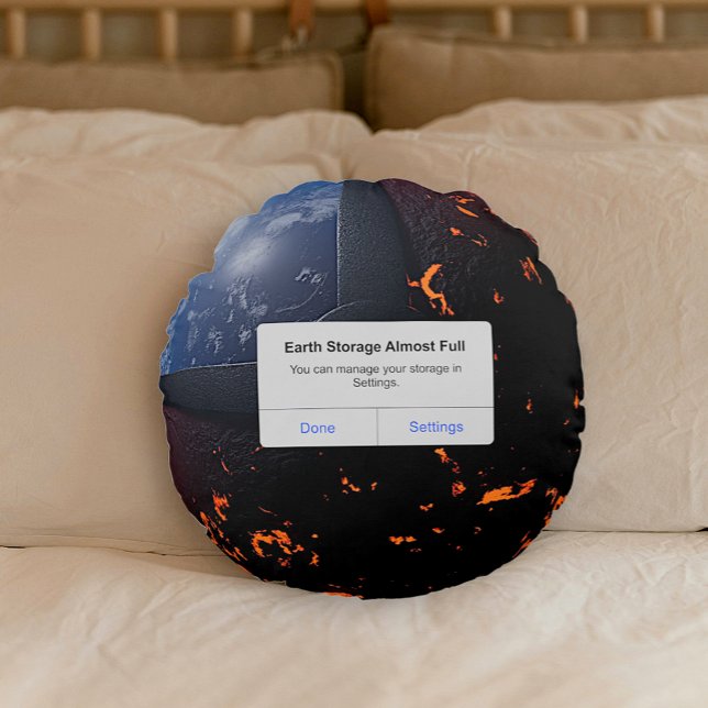 Erdspeicher fast vollständig rundes kissen (Von Creator hochgeladen)