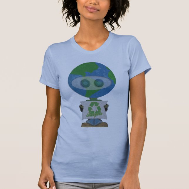 Erdtag recyceln T-Shirt (Vorderseite)