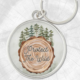 Erdtag Zitronenholz-Plattenbaum-Umgebung Schlüsselanhänger