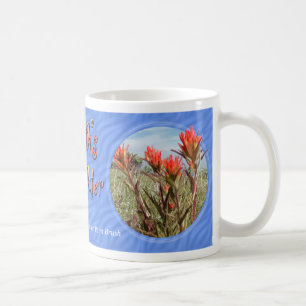 Erdtagesindischer Malerpinsel-Wildblume-Tasse Kaffeetasse