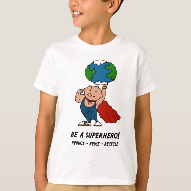 Erdtagessuperhero-T - Shirt (Vorderseite)