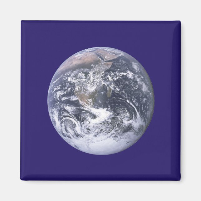 Erdtagsflagge Magnet (Vorne)