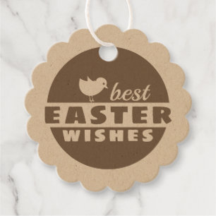 Erdton Blume-förmige Ostern Gruß CC1097 Geschenkanhänger