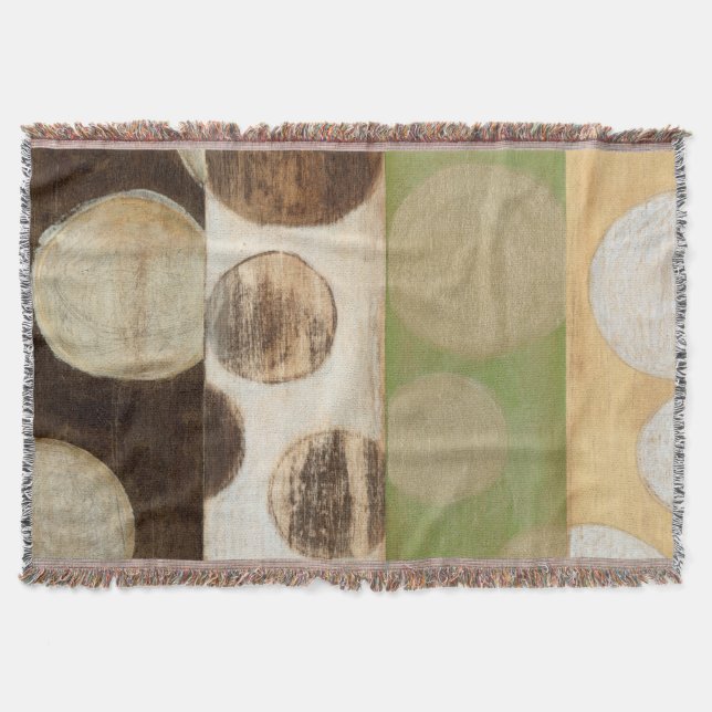 Erdton-hölzerne Platten-Malerei mit Kreisen Decke (Vorderseite)