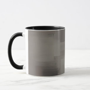 Erdtöne abstrakte Quadrate Tasse