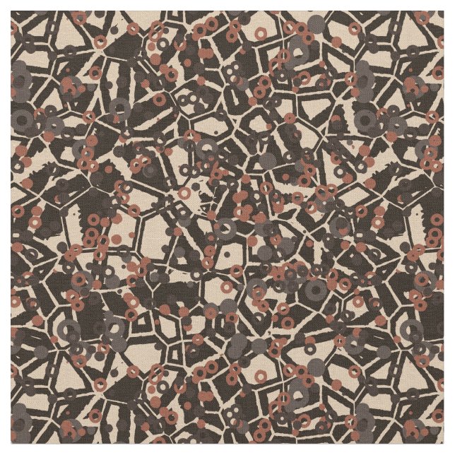 Erdtöne geometrisch 2 stoff (Nahaufnahme)