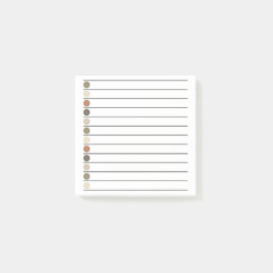 Erdtöne-Punkte Elegante & Stylische Schreibwaren Post-it Klebezettel