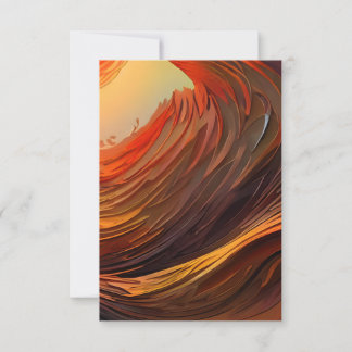 Erdtöne Surrealer Sonnenaufgang Einladung