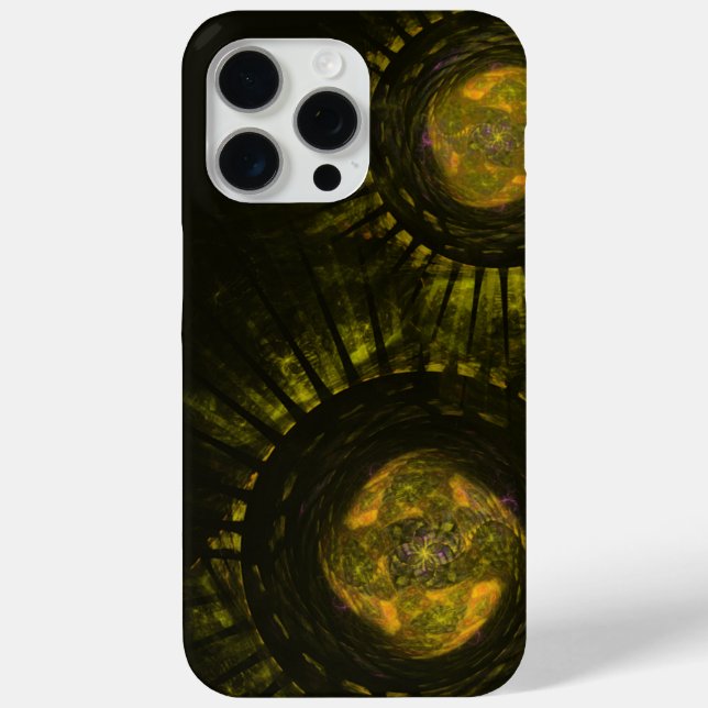 Erdtöne und räumliche Formen iPhone 15 Pro Max Hülle (Rückseite)