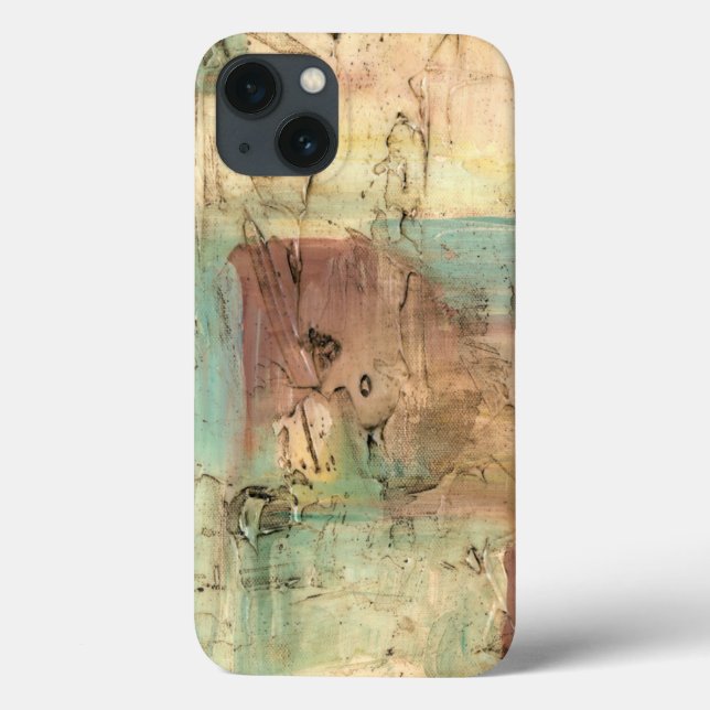 Erdtonmalerei mit gerissener Oberfläche Case-Mate iPhone Hülle (Rückseite)