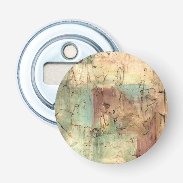 Erdtonmalerei mit gerissener Oberfläche Flaschenöffner (Vorderseite)