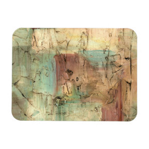 Erdtonmalerei mit gerissener Oberfläche Magnet