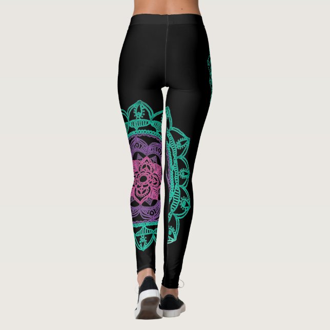 Erdung der Mandala-Leggings Leggings (Rückseite)