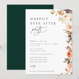 Erdung des Herbstes Floral glücklich je nach Party Einladung
