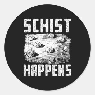 Erdwissenschaft-Humor-Kunst für Geologiestudenten Runder Aufkleber
