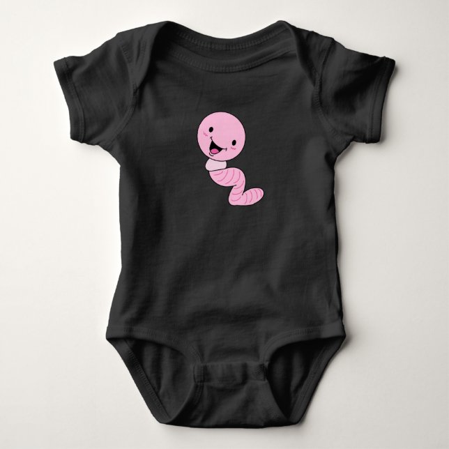 Erdwurm Baby Top (Vorderseite)