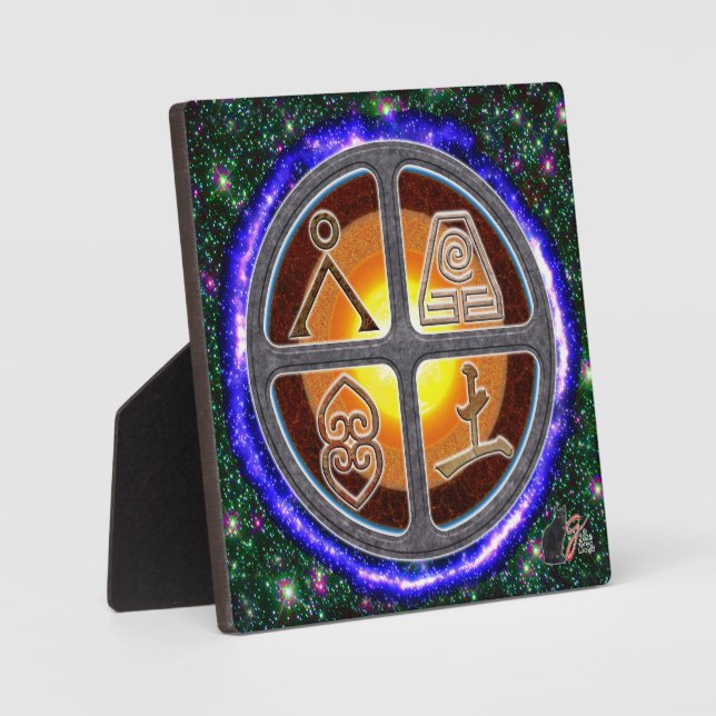 Erdzeichen Fotoplatte (Vorderseite)