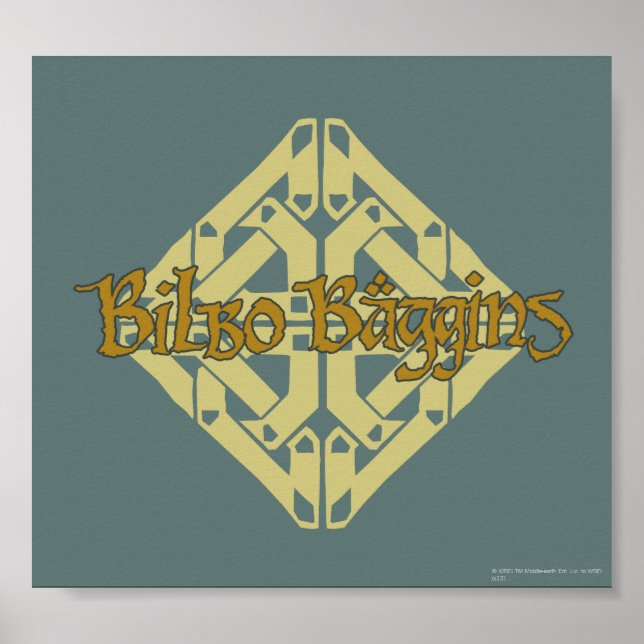 Erebor - BILBO BAGGINS™ Name Poster (Vorne)