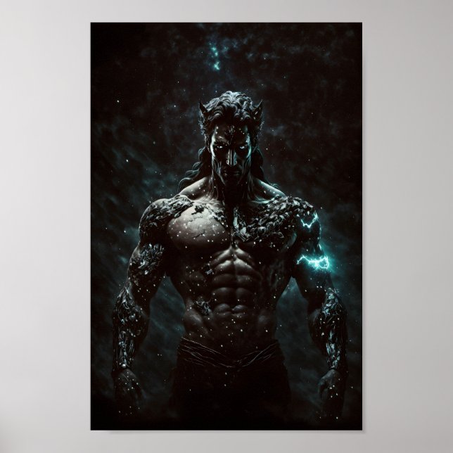 Erebus Griechischer Gott verkörpert die Urdunkelhe Poster (Vorne)