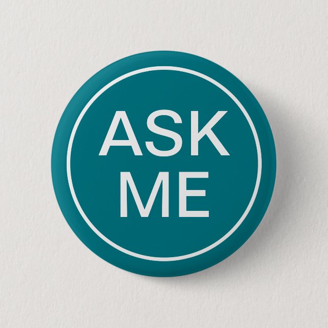 Ereignis fragen mir aquamarinen Hintergrund Button (Vorderseite)
