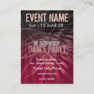 EREIGNIS-PARTY miniFLYER #004 Visitenkarte