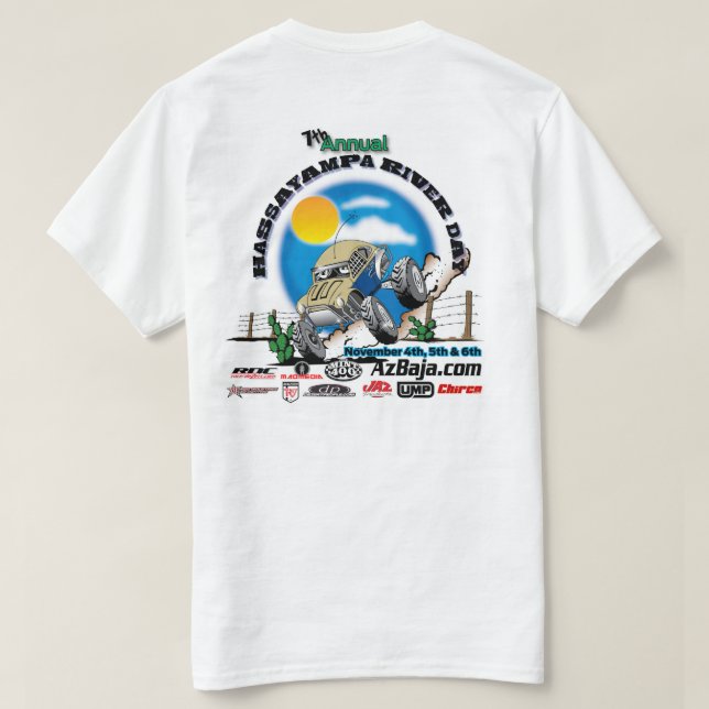 Ereignis-Shirt 2016 AzBaja.com Hassayampa T-Shirt (Design Rückseite)