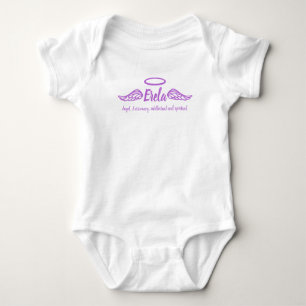 Erela girls name & bedeutung angel wings lila baby strampler