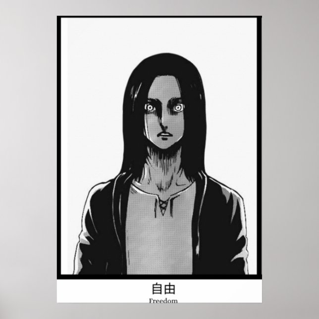 Eren Jäger Angriff auf die Freiheit des Titan Poster (Vorne)