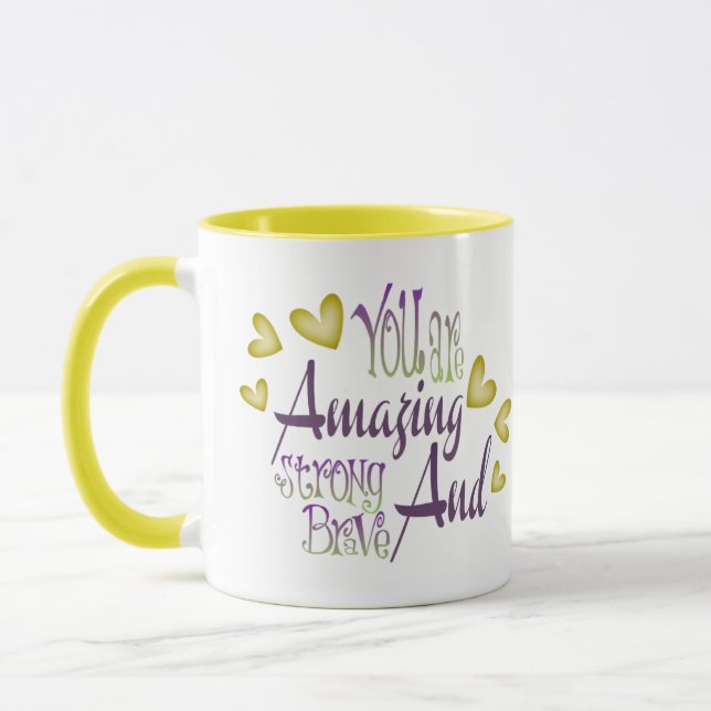  Eres asombrosa, fuerte y valiente Tasse (Links)