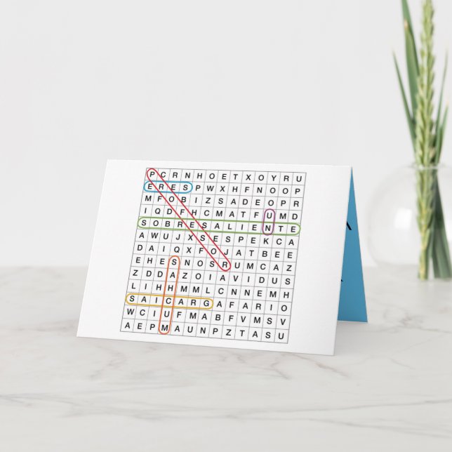 Eres un profesor sobresaliente.  dankeskarte (Vorderseite)