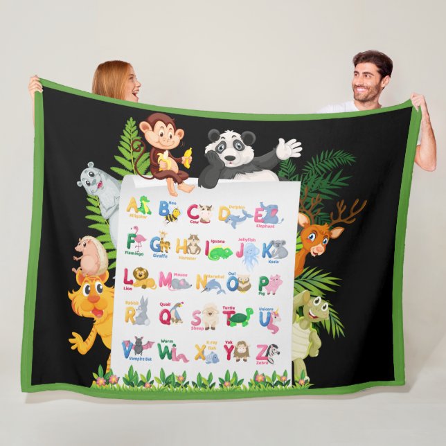 Erfahren Sie Alphabet & Animals Bildung Fleece Bla (Beispiel)