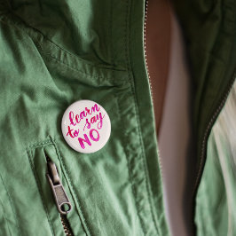 Erfahren Sie, nein zu sagen - pink Button