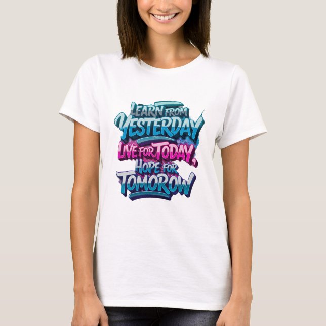 Erfahren Sie von gestern T - Shirts (Vorderseite)