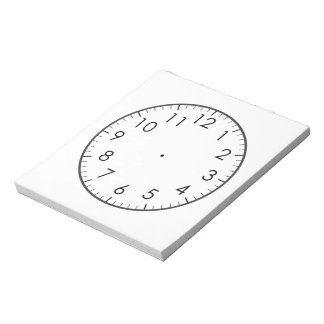 Erfahren Sie, wie Sie die Zeit von analogen Uhrenk Notizblock