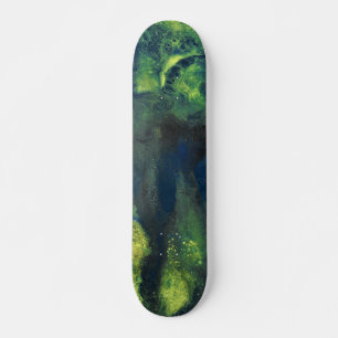 Erfahrener Liebhaber 1 Tiefgrünes abstraktes Skate Skateboard