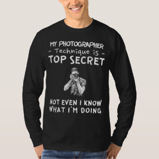 Erfasse das Geheimnis meines Top-Secret-Fotografen T-Shirt