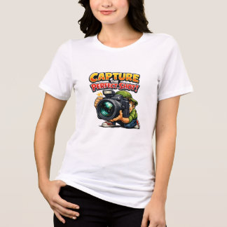 Erfasse den perfekten Schnappschuss Lustiges Carto Tri-Blend Shirt