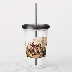 Erfasse den Piraten Blackbeard, Queen Anne's Reven Acryltrinkbecher