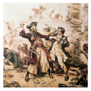 Erfasse den Piraten Blackbeard, Queen Anne's Reven Fliese