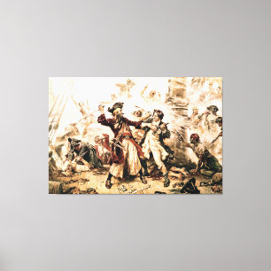 Erfasse den Piraten Blackbeard, Queen Anne's Reven Leinwanddruck