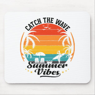 Erfasse die Sommerstimmung der Welle Mousepad