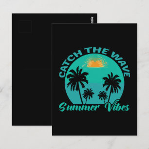 Erfasse die Sommerstimmung der Welle Postkarte