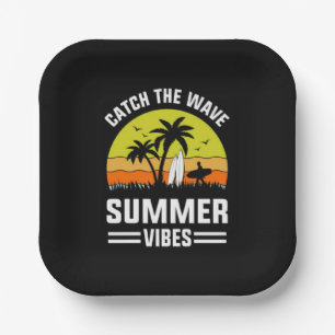 Erfasse Die Welle Sommer Stimmung-64193 Pappteller