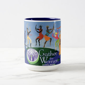 Erfassen Sie die Frauen-globale Matrix-Tasse Zweifarbige Tasse
