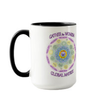Erfassen Sie die Frauenmandala-Tasse