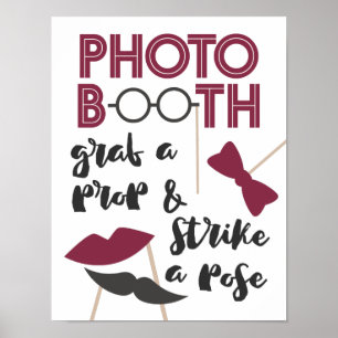 Erfassen Sie eine charmante Fotoautomaten-Requisit Poster